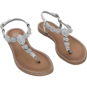 Good Choice Cali Embellished T-Strap Slingback Sandals Women's US 7.5M
